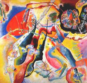 Wassily Kandinsky - Painting with red spot