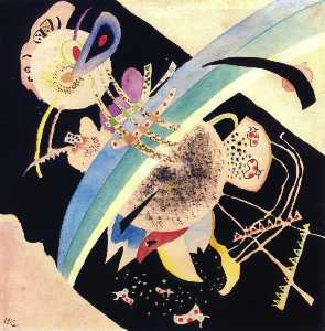 Wassily Kandinsky - Study for --Circles on Black--