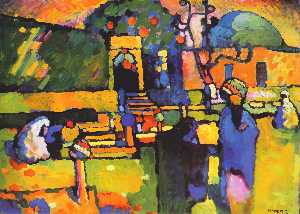Wassily Kandinsky - Arabs I (Cemetery)