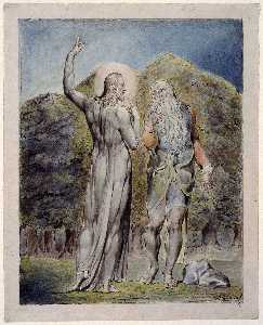 William Blake - Christ Tempted by Satan to Turn the Stones to Bread