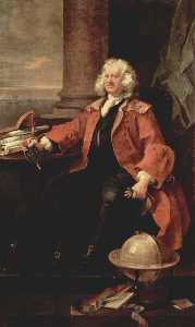 William Hogarth - Portrait of Captain Coram