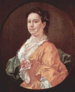 William Hogarth - Portrait of Madam Salter