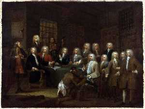 William Hogarth - The Gaols Committee of the House of Commons