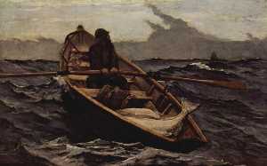 Winslow Homer - Nebelwarnung (The Fog Warning) - (buy oil painting reproductions)