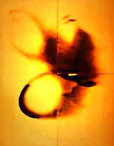 Yves Klein - Fire Painting F25