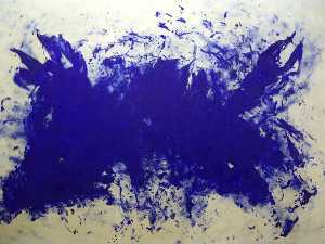 Yves Klein - Great blue cannibalism, Tribute to Tennessee Williams