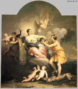Jacopo Amigoni - Juno Receiving the Head of Argos