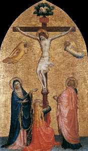 Fra Angelico - Crucifixion with the Virgin, John the Evangelist, and Mary Magdelene