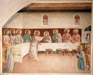 Fra Angelico - Institution of the Eucharist (Cell 35)