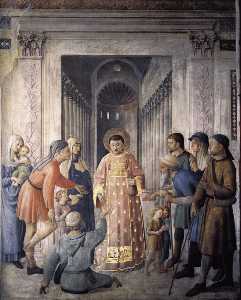 Fra Angelico - St Lawrence Distributing Alms