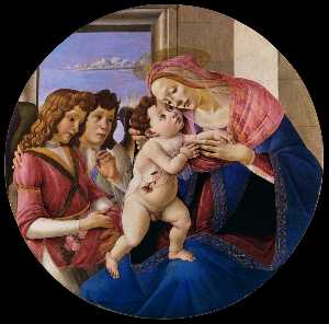 Sandro Botticelli - Virgin and Child with Two Angels