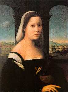 Giuliano Bugiardini - Portrait of a Woman, called --The Nun--