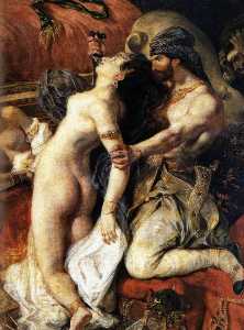 Eugène Delacroix - The Death of Sardanapalus (detail)