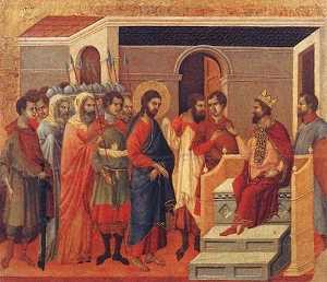 Duccio Di Buoninsegna - Christ Before Herod