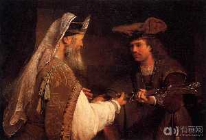 Aert De Gelder - Ahimelech Giving the Sword of Goliath to David