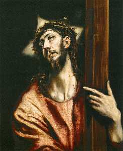 El Greco (Doménikos Theotokopoulos) - Christ Holding the Cross