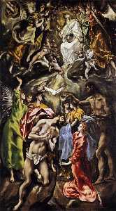 El Greco (Doménikos Theotokopoulos) - The Baptism of Christ