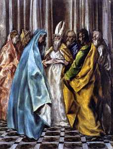 El Greco (Doménikos Theotokopoulos) - The Marriage of the Virgin