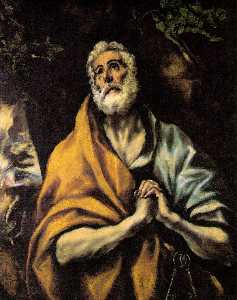 El Greco (Doménikos Theotokopoulos) - The Repentant Peter