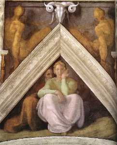 Michelangelo Buonarroti - Ancestors of Christ: figures (12)