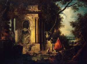 Jacques De Lajoue - Scene in a Park