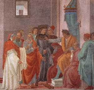 Filippino Lippi - Disputation with Simon Magus and Crucifixion of Peter (right view)