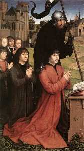Hans Memling - Triptych of the Family Moreel (left wing)