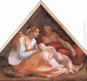 Michelangelo Buonarroti - Ancestors of Christ: figures (14)