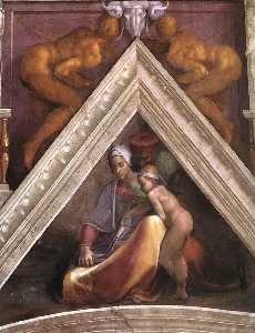 Michelangelo Buonarroti - Ancestors of Christ: figures (15)