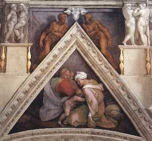 Michelangelo Buonarroti - Ancestors of Christ: figures (17)