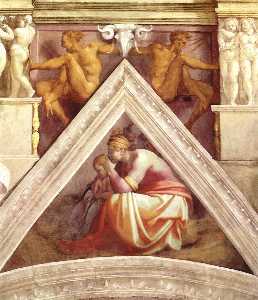 Michelangelo Buonarroti - Ancestors of Christ: figures (20)