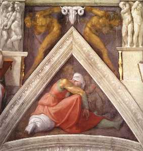 Michelangelo Buonarroti - Ancestors of Christ: figures (21)