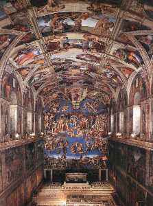Michelangelo Buonarroti - Interior of the Sistine Chapel