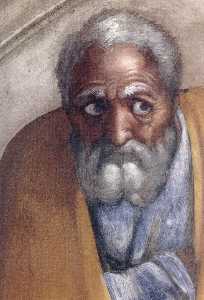 Michelangelo Buonarroti - Jacob - Joseph (detail)