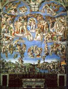 Michelangelo Buonarroti - Last Judgment - (own a famous paintings reproduction)