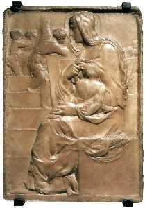 Michelangelo Buonarroti - Madonna of the Stairs