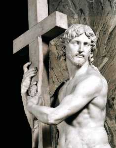 Michelangelo Buonarroti - Risen Christ (detail)
