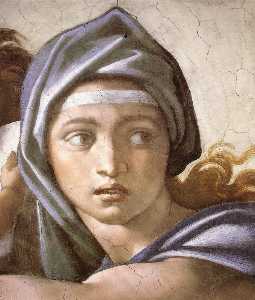 Michelangelo Buonarroti - The Delphic Sibyl (detail)