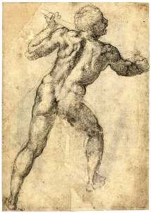 Michelangelo Buonarroti - Two Nude Studies (recto)