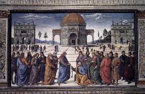 Vannucci Pietro (Le Perugin) - Christ Handing the Keys to St Peter
