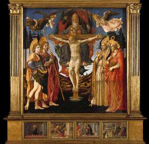 Francesco Di Stefano Pesellino - Santa Trinità Altarpiece