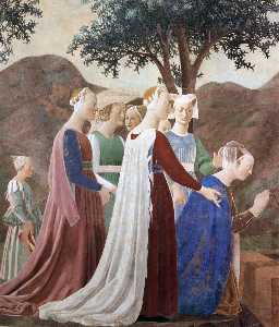 Piero Della Francesca - 2a. Procession of the Queen of Sheba (detail)