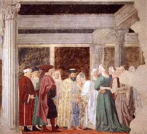 Piero Della Francesca - 2b. Meeting between the Queen of Sheba and King Solomon