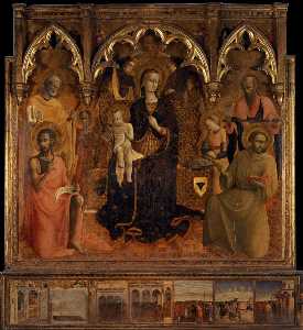 Sassetta (Stefano Di Giovanni) - The Virgin and Child with Saints
