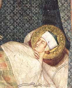 Simone Martini - The Dream of St. Martin (detail)