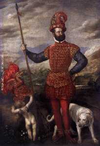 Tiziano Vecellio (Titian) - Man in Military Costume