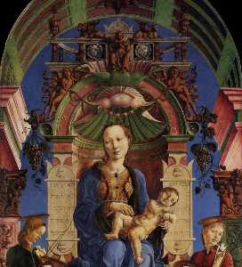Cosmè Tura - Madonna with the Child Enthroned (detail)