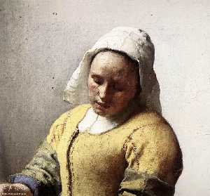 Johannes Vermeer - The Milkmaid (detail)