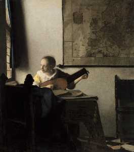 Johannes Vermeer - Woman with a Lute near a Window