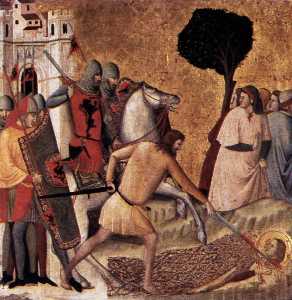 Giovanni Baronzio - Scenes from the Life of St Colomba: Beheading of St Colomba